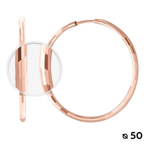 Серьги конго, красное золото 585 проба (Беларусь) — от 2029.66 руб. в сети магазинов 7 карат забронировать в магазине Серьги конго, красное золото 585 проба