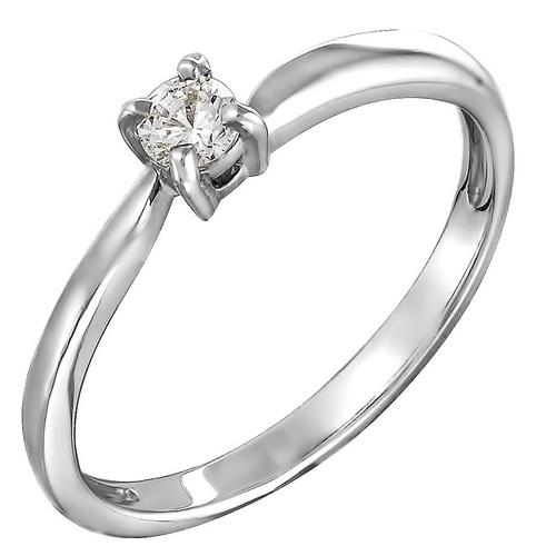 Кольцо помолвочное Zlato,  серебро 925 проба, вставка фианит