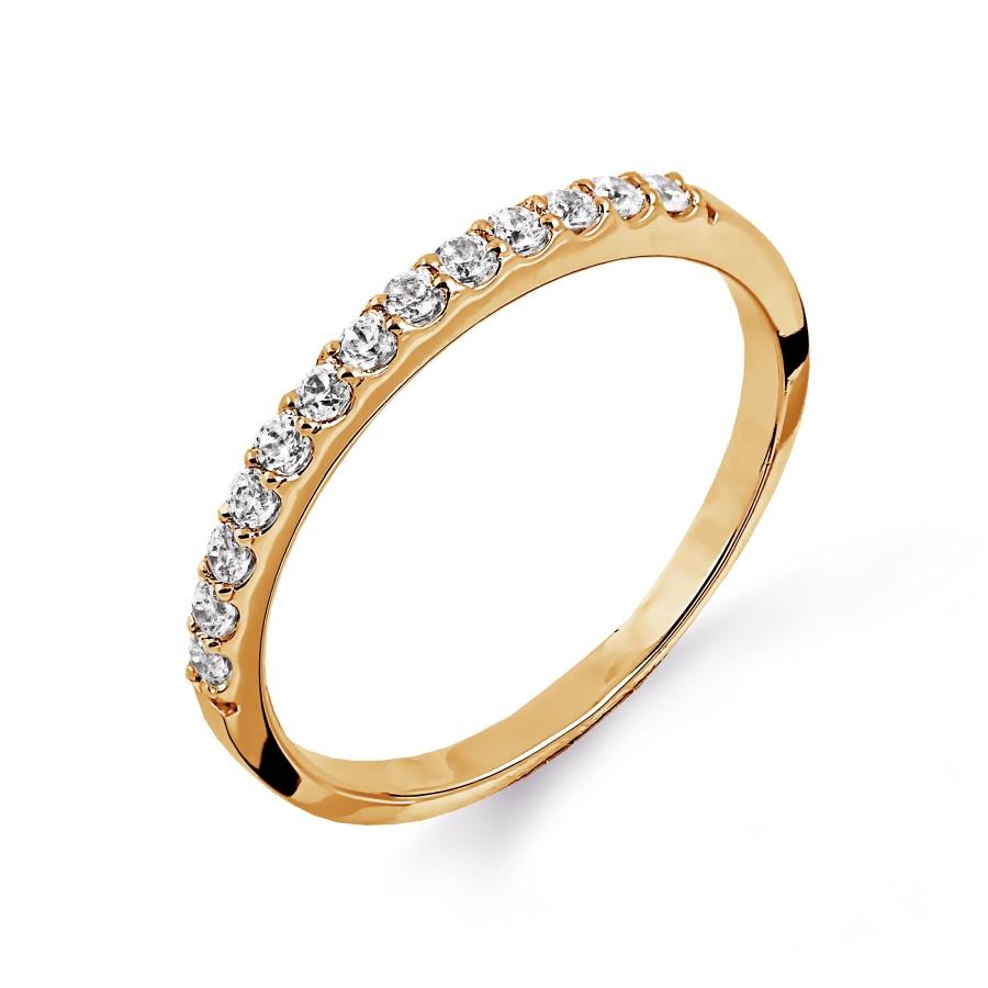 Кольцо дорожка 7 Карат, красное золото 585 проба, вставка фианит (7 Карат, Беларусь)