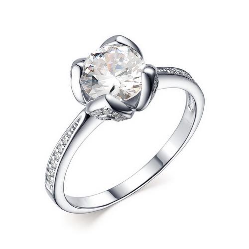 Кольцо декоративное,  серебро 925 проба, вставка фианит (Россия)