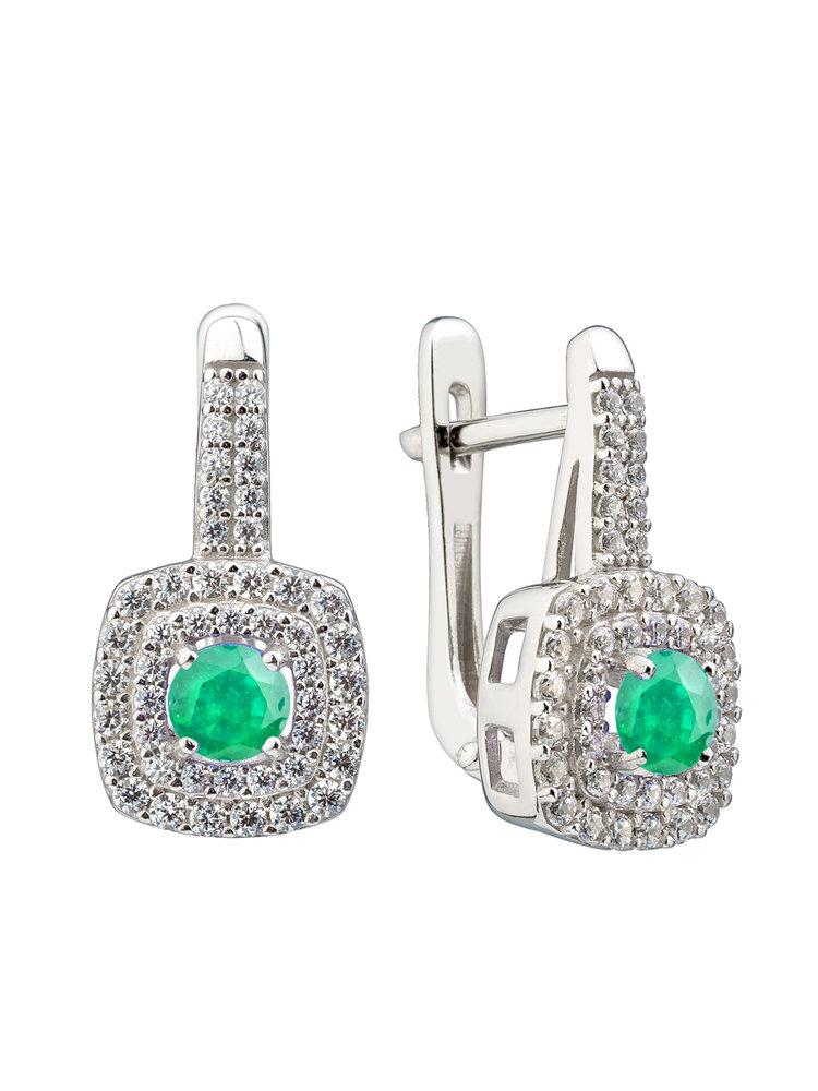 Серьги с английским замком СБ Золото,  серебро 925 проба (СБ Золото, Россия)