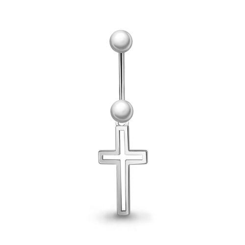 Пирсинг Aquamarine,  серебро 925 проба