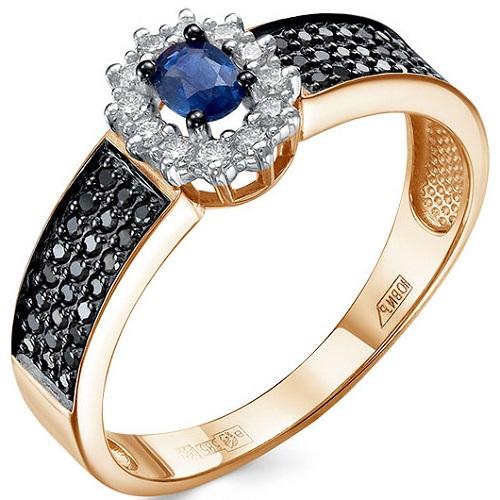 Кольцо декоративное ИМПЕРИАЛ, красное золото 585 проба, вставка бриллиант (ИМПЕРИАЛ, Россия)