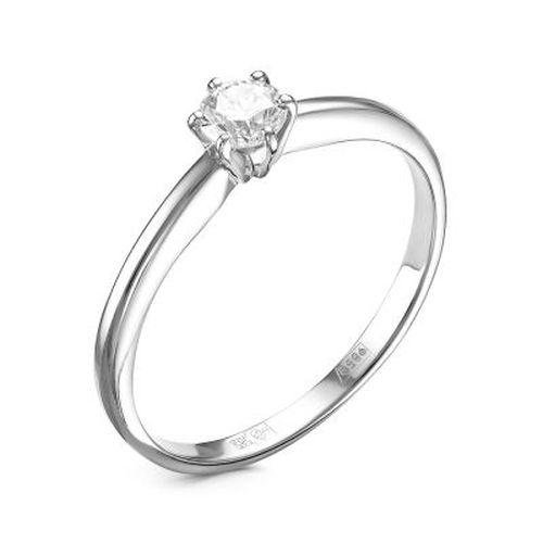 Кольцо помолвочное RoseGrace, белое золото 585 проба, вставка бриллиант (RoseGrace, Россия)