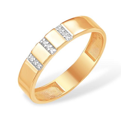 Кольцо декоративное 7 Карат, красное золото 585 проба, вставка фианит (7 Карат, Беларусь)