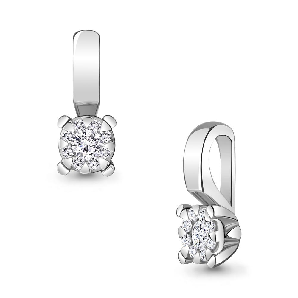 Подвеска декоративная Aquamarine, белое золото 585 проба, вставка бриллиант (Aquamarine, Россия)