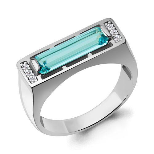 Кольцо декоративное Aquamarine,  серебро 925 проба, вставка фианит (Aquamarine, Россия)