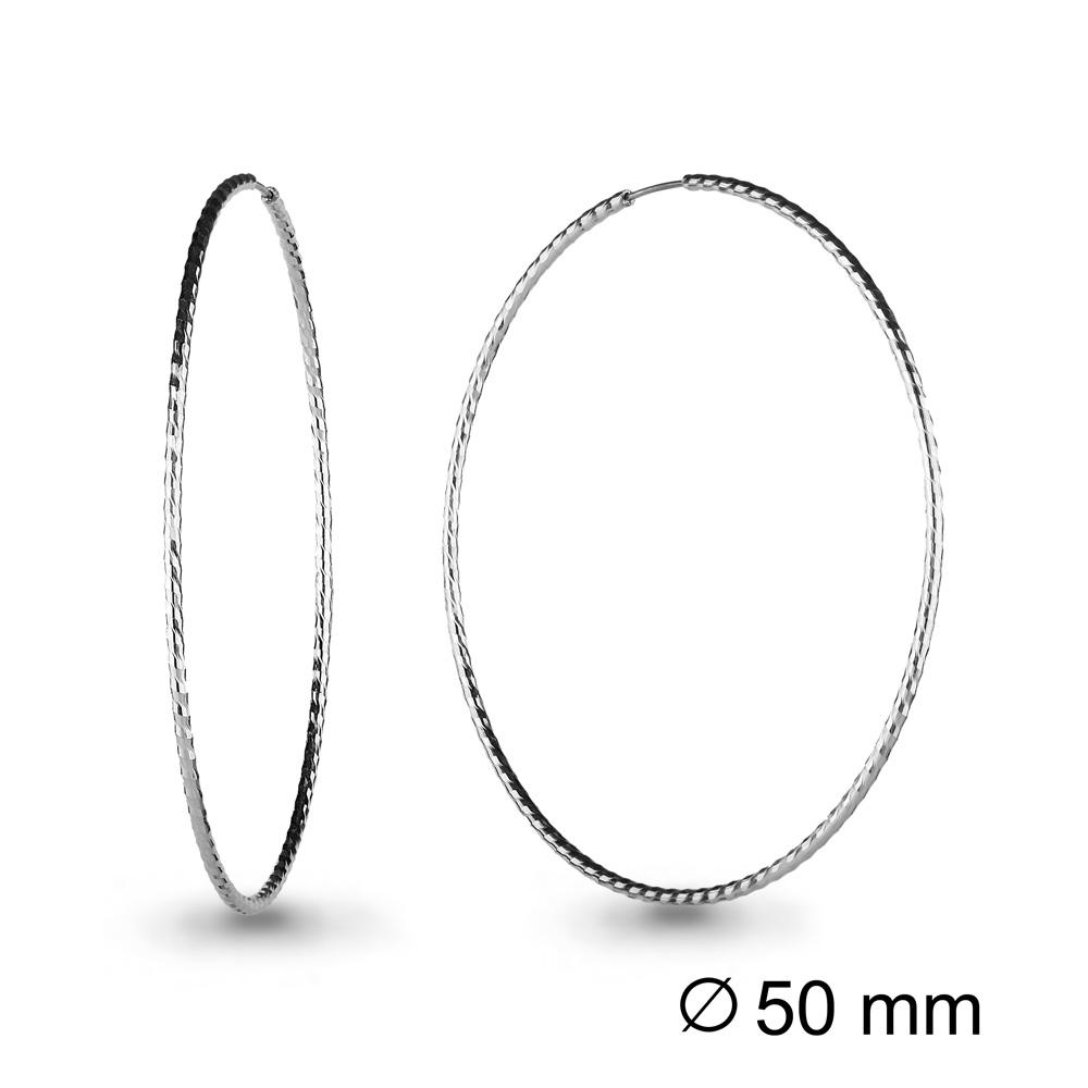 Серьги конго Aquamarine,  серебро 925 проба (Aquamarine, Россия)