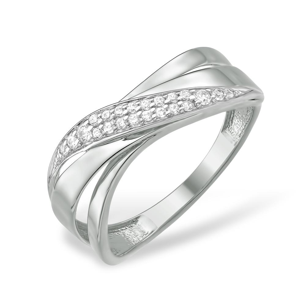 Кольцо декоративное 7 Карат, белое серебро 925 проба, вставка фианит (7 Карат, Беларусь)