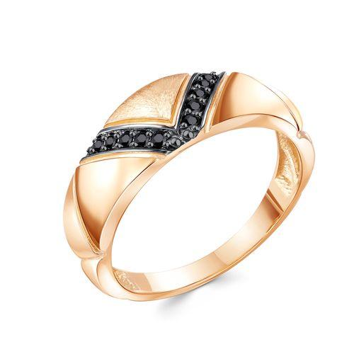 Кольцо декоративное ZOLOTYE UZORY, красное золото 585 проба, вставка цирконий (ZOLOTYE UZORY, Россия)