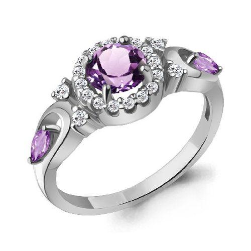 Кольцо декоративное Aquamarine,  серебро 925 проба, вставка фианит (Aquamarine, Россия)