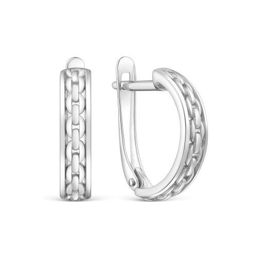 Серьги с английским замком Серебро России,  серебро 925 проба (Серебро России, Россия)