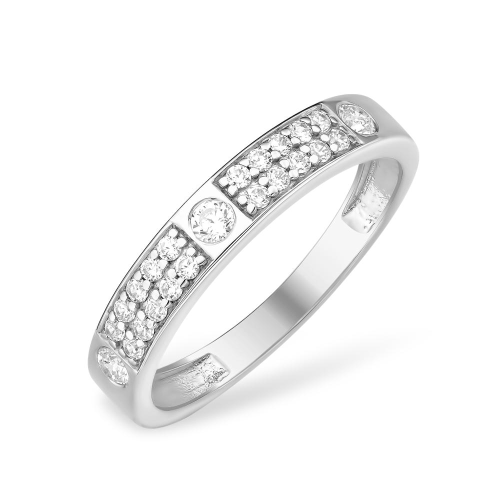 Кольцо декоративное 7 Карат, белое серебро 925 проба, вставка фианит (7 Карат, Беларусь)