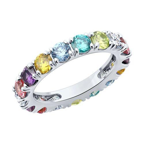 Кольцо дорожка SOKOLOV,  серебро 925 проба, вставка фианит (SOKOLOV, Россия)