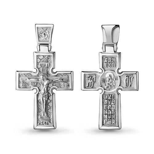 Подвеска крестик Aquamarine,  серебро 925 проба (Aquamarine, Россия)