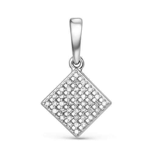 Подвеска декоративная LUCKY DIAMOND, белое золото 585 проба, вставка бриллиант (LUCKY DIAMOND, Россия)