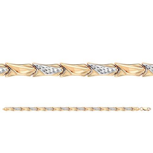 Браслет ролекс ZOLOTYE UZORY, красное золото 585 проба