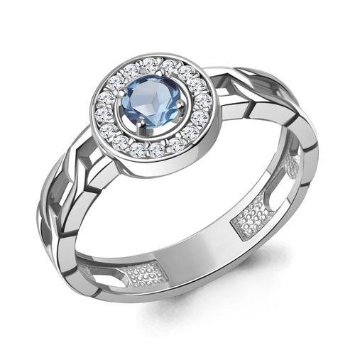 Кольцо декоративное Aquamarine,  серебро 925 проба, вставка фианит (Aquamarine, Россия)