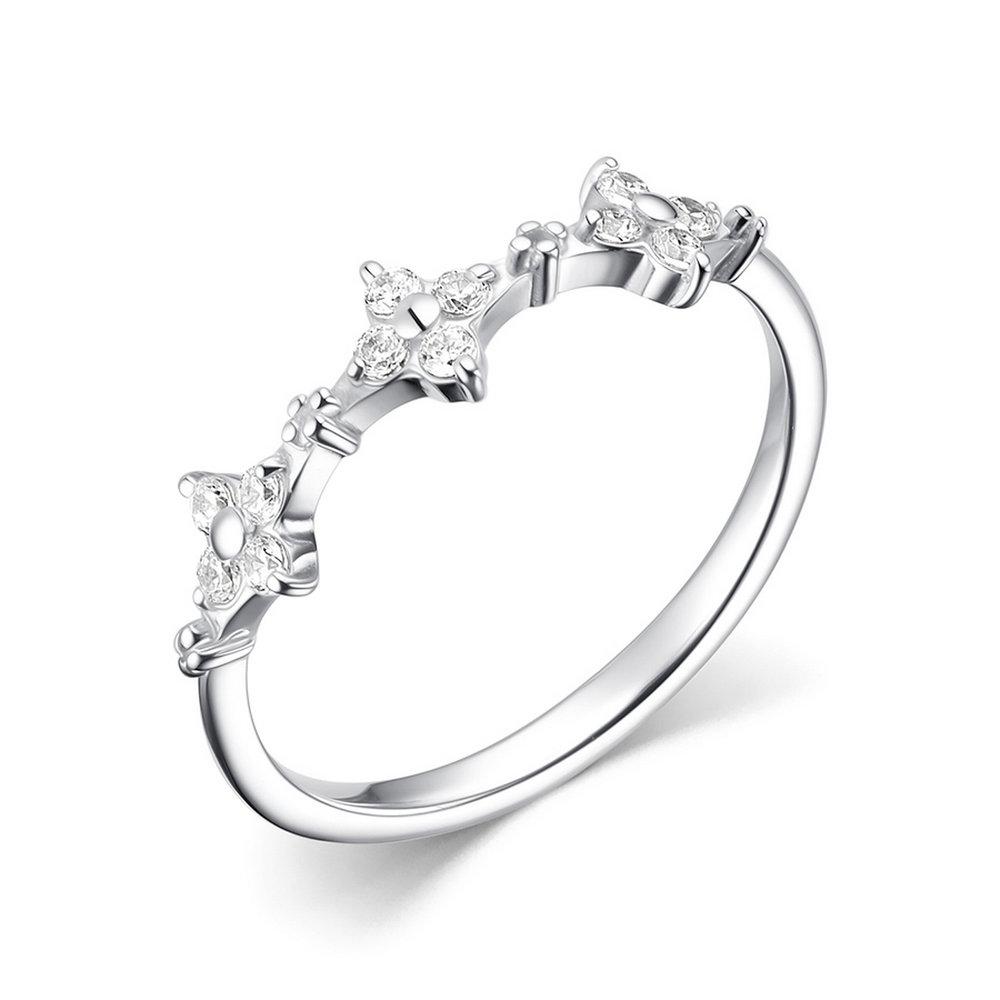 Кольцо декоративное,  серебро 925 проба, вставка фианит (Россия)