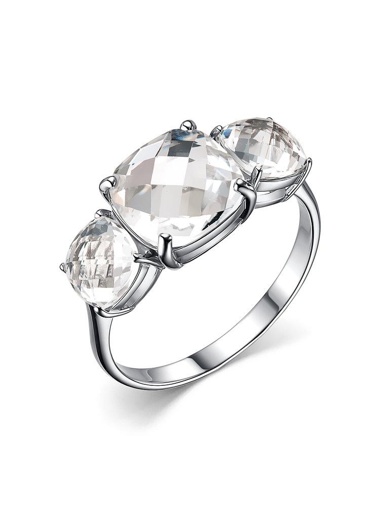 Кольцо декоративное,  серебро 925 проба, вставка хрусталь (Россия)