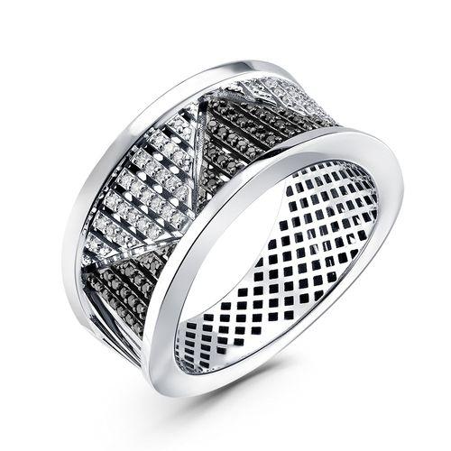 Кольцо декоративное Era Jewellery, белое золото 585 проба, вставка бриллиант