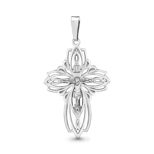 Подвеска крестик Aquamarine,  серебро 925 проба (Aquamarine, Россия)