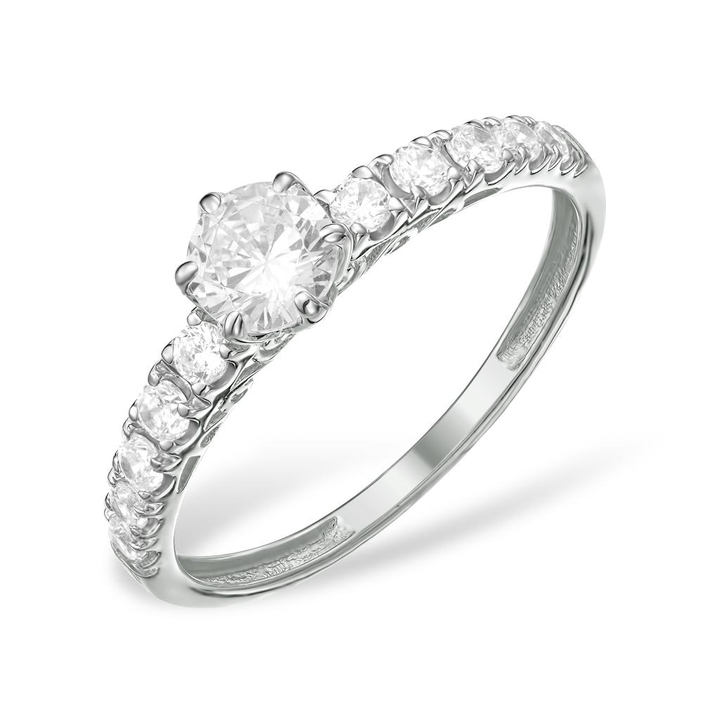 Кольцо помолвочное 7 Карат, белое серебро 925 проба, вставка фианит (7 Карат, Беларусь)