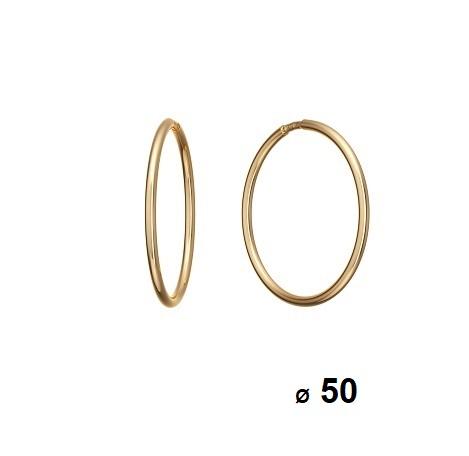 Серьги конго 7 Карат, красное золото 585 проба