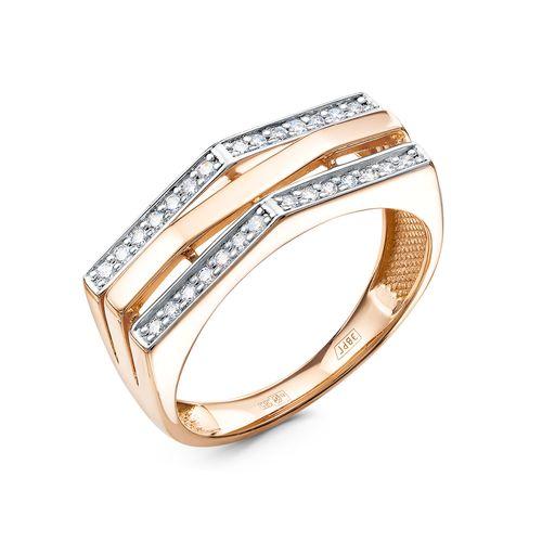 Кольцо декоративное RoseGrace, красное золото 585 проба, вставка бриллиант (RoseGrace, Россия)