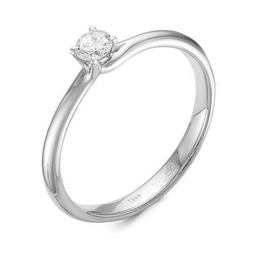 Кольцо помолвочное RoseGrace, белое золото 585 проба, вставка бриллиант (RoseGrace, Россия)