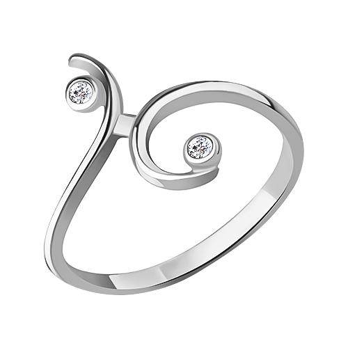 Кольцо декоративное Aquamarine,  серебро 925 проба, вставка фианит