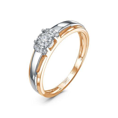 Кольцо помолвочное RoseGrace, красное золото 585 проба, вставка бриллиант (RoseGrace, Россия)
