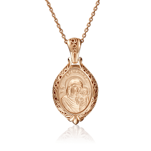 Подвеска религиозная Platina Jewellery, красное золото 585 проба