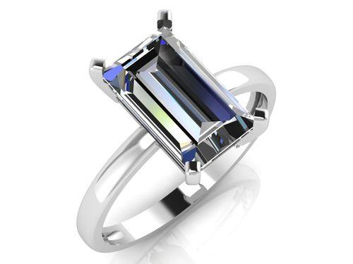 Кольцо помолвочное 7 Карат, белое золото 585 проба, вставка бриллиант (7 Карат, Беларусь)