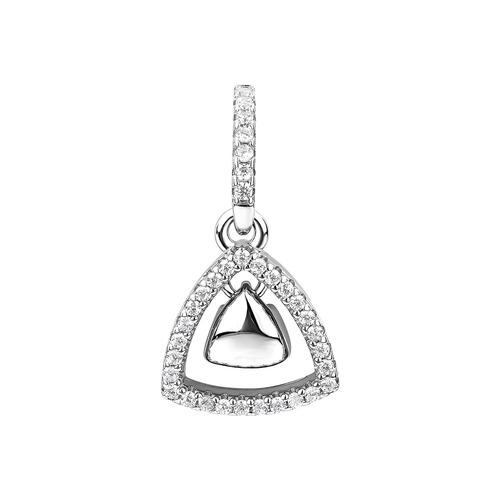 Подвеска декоративная JUVEDEL,  серебро 925 проба, вставка фианит (JUVEDEL, Россия)