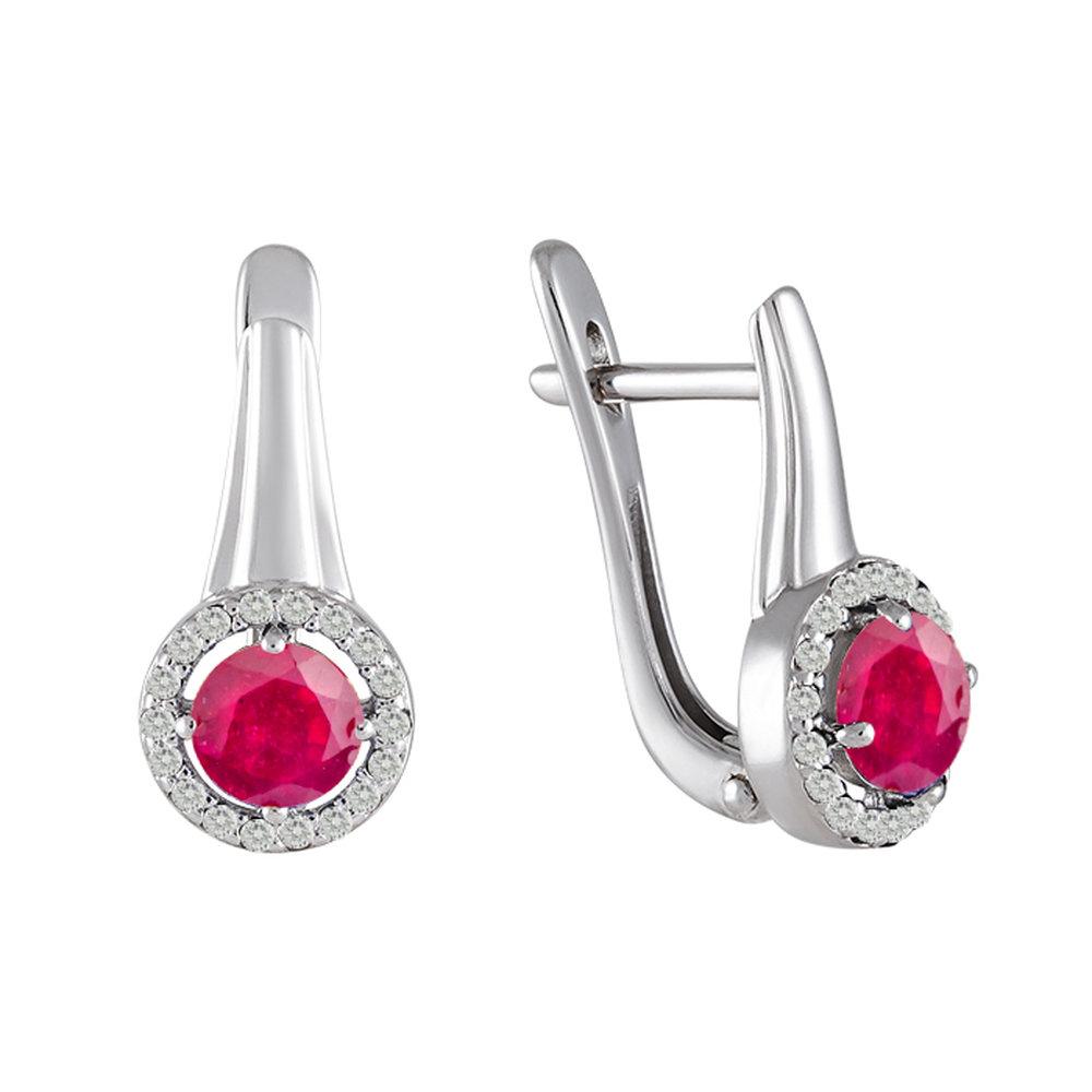 Серьги с английским замком СБ Золото,  серебро 925 проба (СБ Золото, Россия)