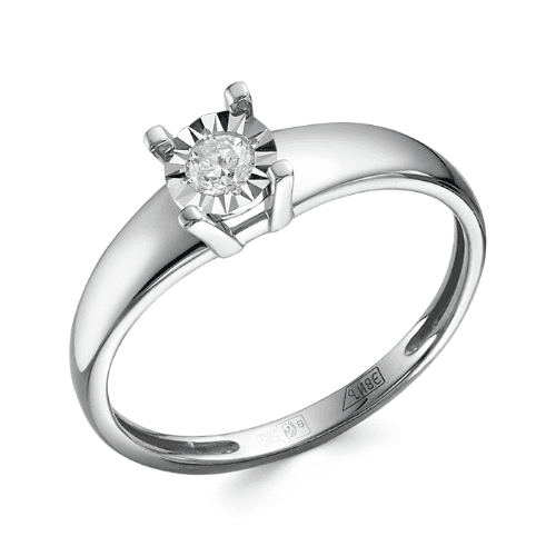 Кольцо помолвочное 7 Карат, белое золото 585 проба, вставка бриллиант (7 Карат, Беларусь)