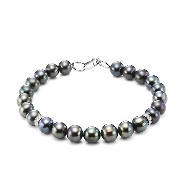 Браслет декоративный DE FLEUR,  серебро 925 проба, вставка жемчуг