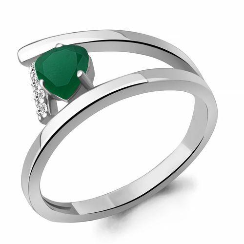 Кольцо декоративное Aquamarine,  серебро 925 проба, вставка фианит (Aquamarine, Россия)