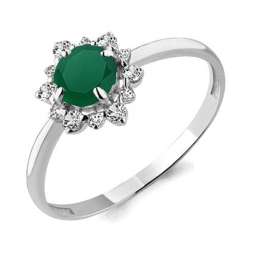 Кольцо декоративное Aquamarine,  серебро 925 проба, вставка фианит (Aquamarine, Россия)