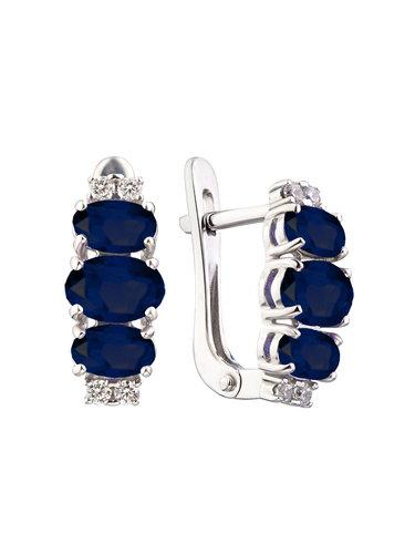 Серьги с английским замком СБ Золото,  серебро 925 проба (СБ Золото, Россия)