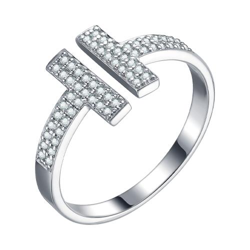 Кольцо декоративное TALANT,  серебро 925 проба, вставка фианит (TALANT, Россия)