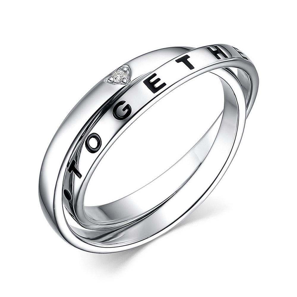 Кольцо декоративное,  серебро 925 проба, вставка фианит (Россия)