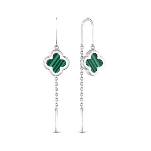 Серьги цепочки Серебро России,  серебро 925 проба (Серебро России, Россия)