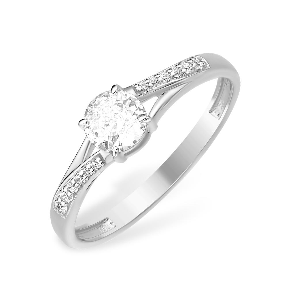 Кольцо помолвочное 7 Карат, белое серебро 925 проба, вставка фианит (7 Карат, Беларусь)