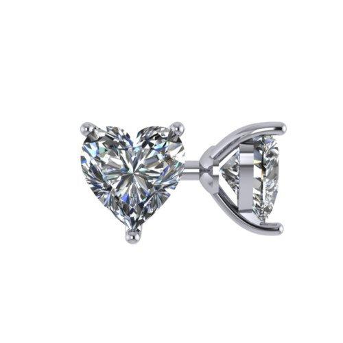 Серьги пусеты,  серебро 925 проба, вставка фианит (Россия)