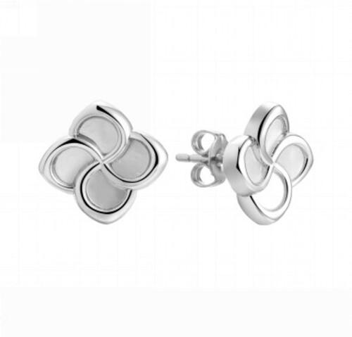 Серьги пусеты Fresh Jewellery,  серебро 925 проба, вставка перламутр (Fresh Jewellery, Россия)