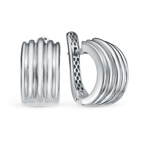 Серьги с английским замком DELTA,  серебро 925 проба (DELTA, Россия)