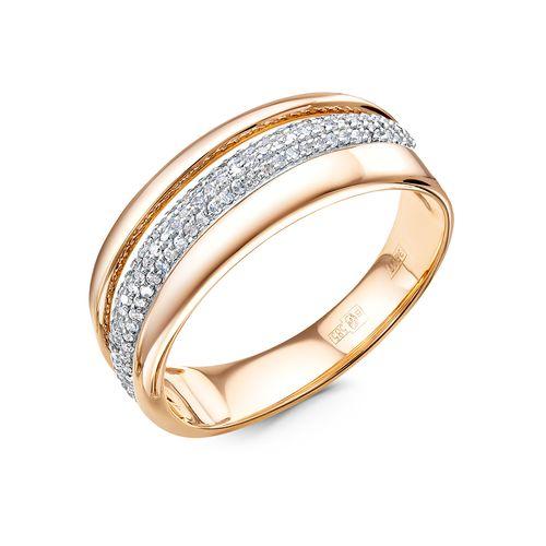 Кольцо декоративное RoseGrace, красное золото 585 проба, вставка бриллиант (RoseGrace, Россия)