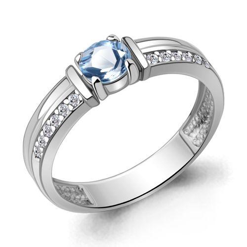 Кольцо декоративное Aquamarine,  серебро 925 проба, вставка фианит (Aquamarine, Россия)